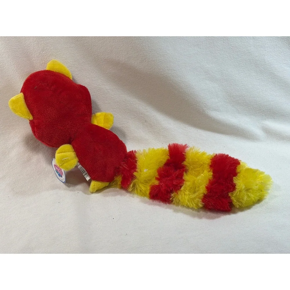 Nanco Red Yellow Striped Tail Plush Stuffed Animal Toy PL-981055 2012